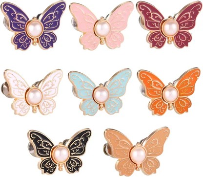 🦋 8PCS Butterfly Waist Buckle Set for Dresses & Clothing